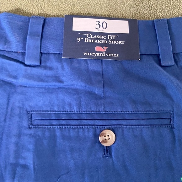 COPY - VINEYARD VINES BLUE GREEN EMBROIDERED SHAMROCK CLOVER SHORTS 07-25-23 - Picture 4 of 5